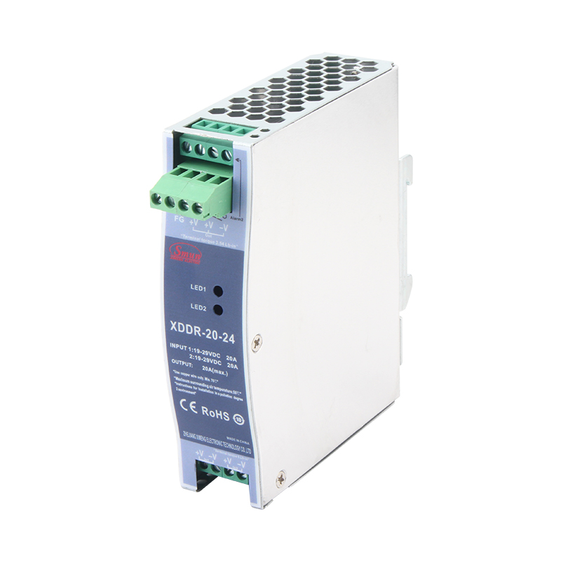 Módulo de redundancia tipo carril Din XDDR-20/DRDN-20 20A 12V/24V/48V compatible con sistema de redundancia 1+1 y N+1