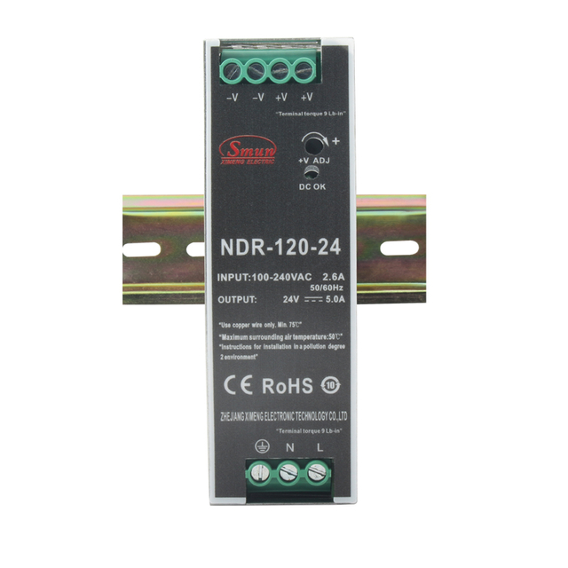 Fuente de alimentación de carril DIN NDR-120 de 120 W