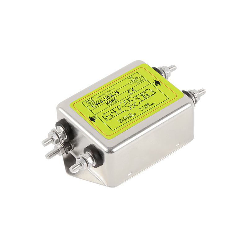 Conexión de perno monofásico CA 220V purificación EMI CW4-3A/6A/10A/20A/30A/40A-S Filtro de potencia