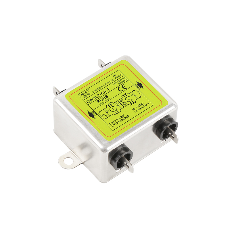 CW3/CW4-3A/6A/10A/20A/30A-T Conexión de inserción Filtro EMI monofásico de uso general unipolar o bipolar