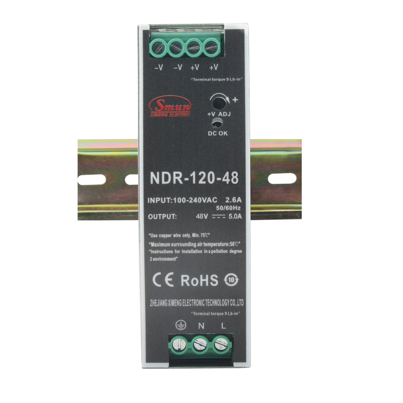 Fuente de alimentación de carril DIN NDR-120 de 120 W