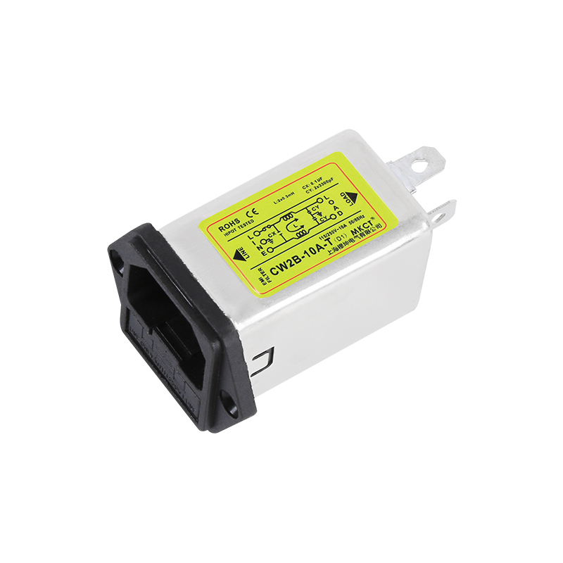 Filtro de potencia EMI de entrada IEC CW2B-1A/3A/6A/10A-T con fusible e interruptor opcionales 