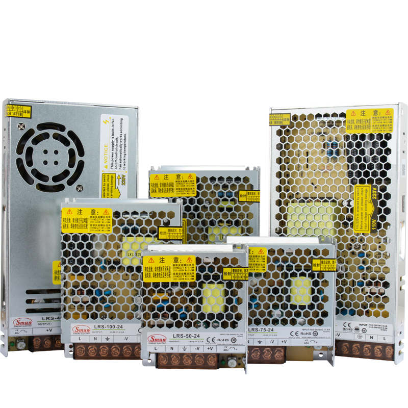 Fuente de alimentación conmutada delgada y cerrada serie LRS de 35 W a 600 W 