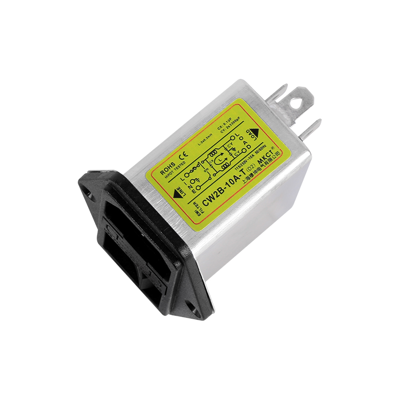 Filtro de potencia EMI de entrada IEC CW2B-1A/3A/6A/10A-T con fusible e interruptor opcionales 