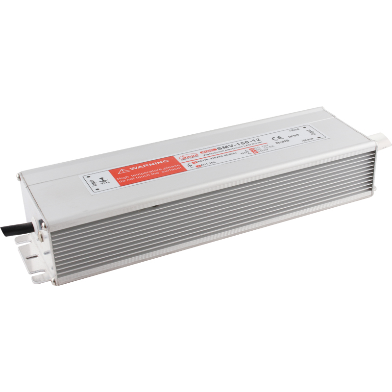 Serie SMV 10W a 1000W 5V/12V/15V/24V/48V Controlador LED IP67 impermeable de salida única de voltaje constante