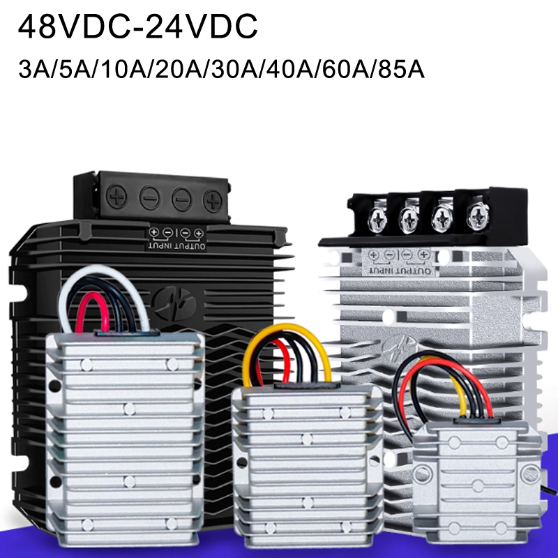 48V a 24V 3A a 85A Convertidor CC/CC reductor Fuente de alimentación impermeable IP68 para sistema solar
