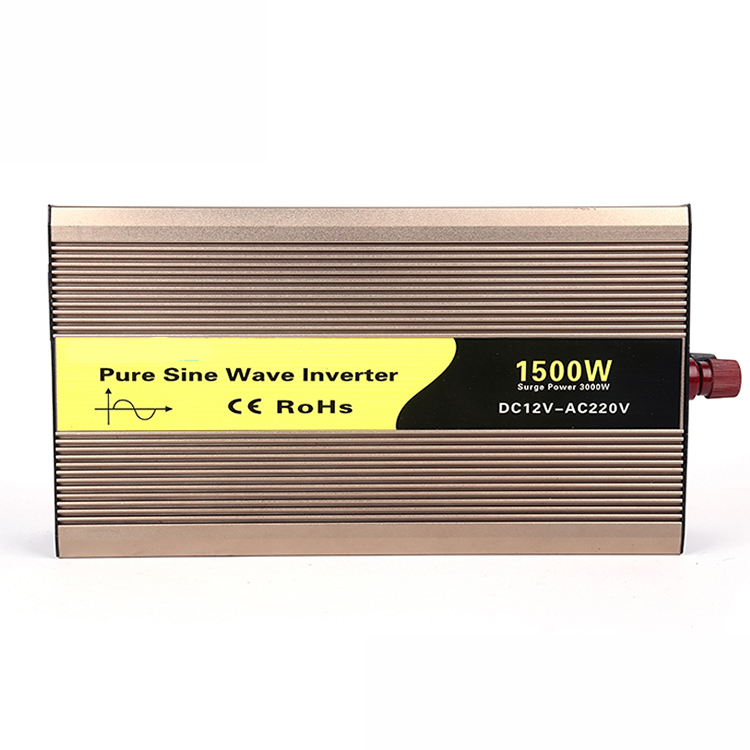 Inversor Vehical de onda sinusoidal pura de 1500W 12VDC/220VAC 50/60Hz 