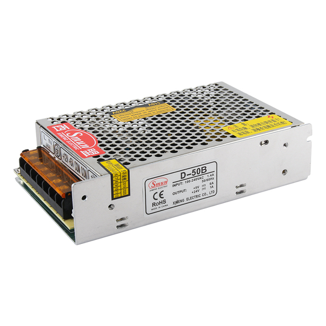 Fuente de alimentación conmutada de salida dual D-50C 12V2A 24V1A 50W 