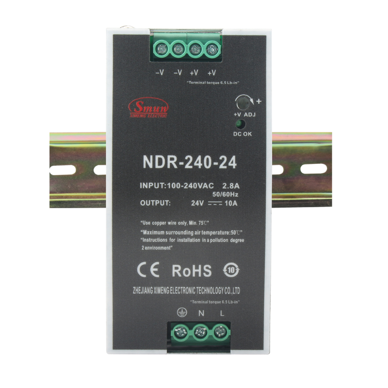 Fuente de alimentación de carril DIN NDR-240 de 240 W