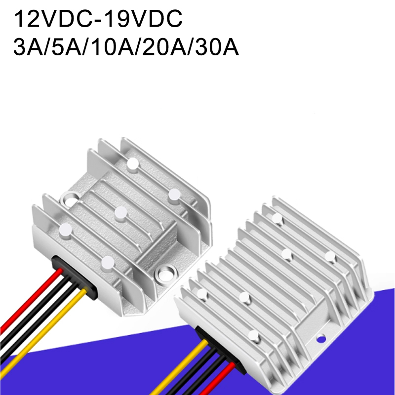 Convertidor DC-DC impermeable de alta eficiencia IP68 no aislado de 12V a 19VDC 3A a 30A 
