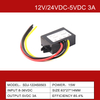 12V/24VDC a 5VDC 3A a 60A Convertidor DC-DC Buck IP68 impermeable no aislado 