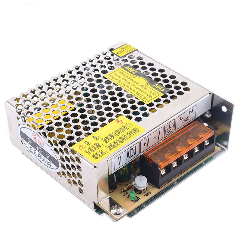 Fuente de alimentación conmutada cerrada S-25 25W AC-DC para cámara CCTV