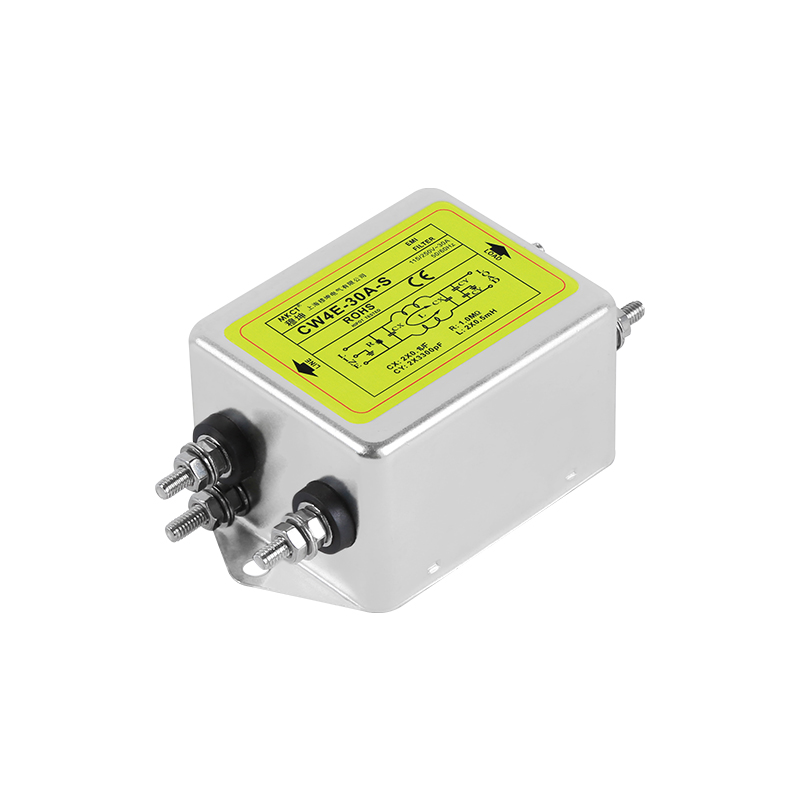 Conexión de perno monofásico CA 220V purificación EMI CW4-3A/6A/10A/20A/30A/40A-S Filtro de potencia