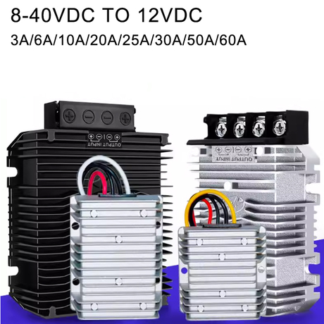 Convertidor de coche Boost Buck DC-DC no aislado de salida única de 8-40V a 12V 3A a 60A
