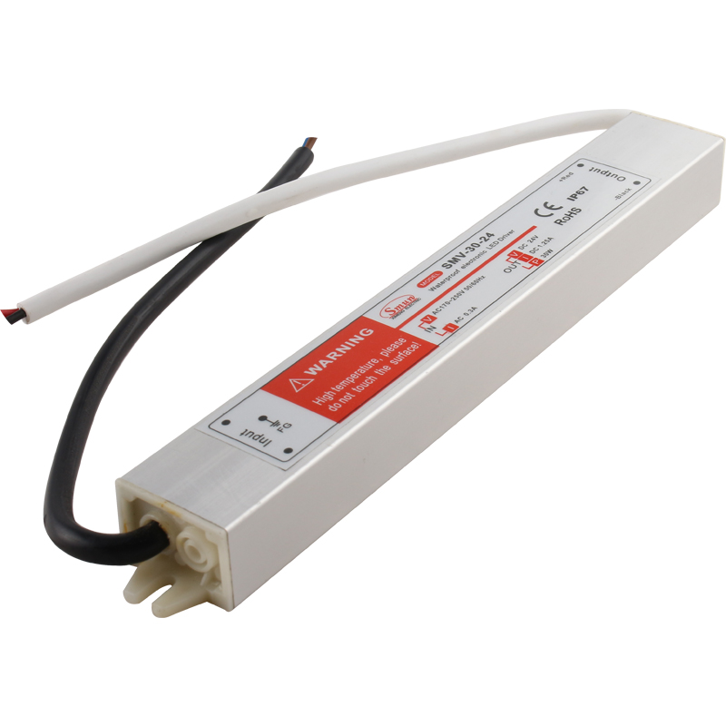 Serie SMV 10W a 1000W 5V/12V/15V/24V/48V Controlador LED IP67 impermeable de salida única de voltaje constante