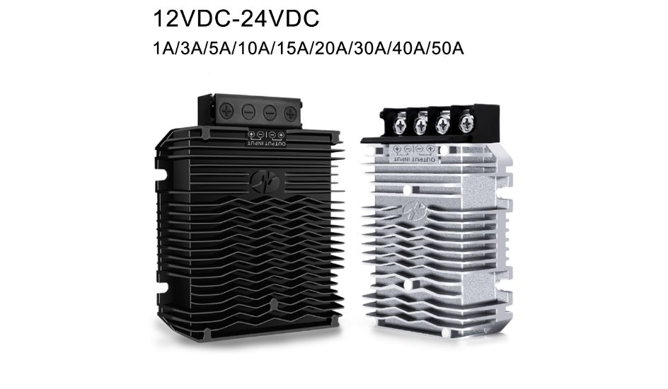 Convertidor elevador impermeable de 12 V a 24 V para barcos y todoterreno