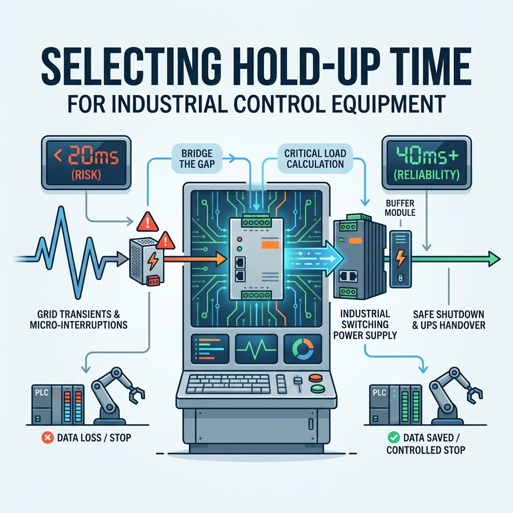 ¿Cómo se selecciona el tiempo de espera para los equipos de control industrial?